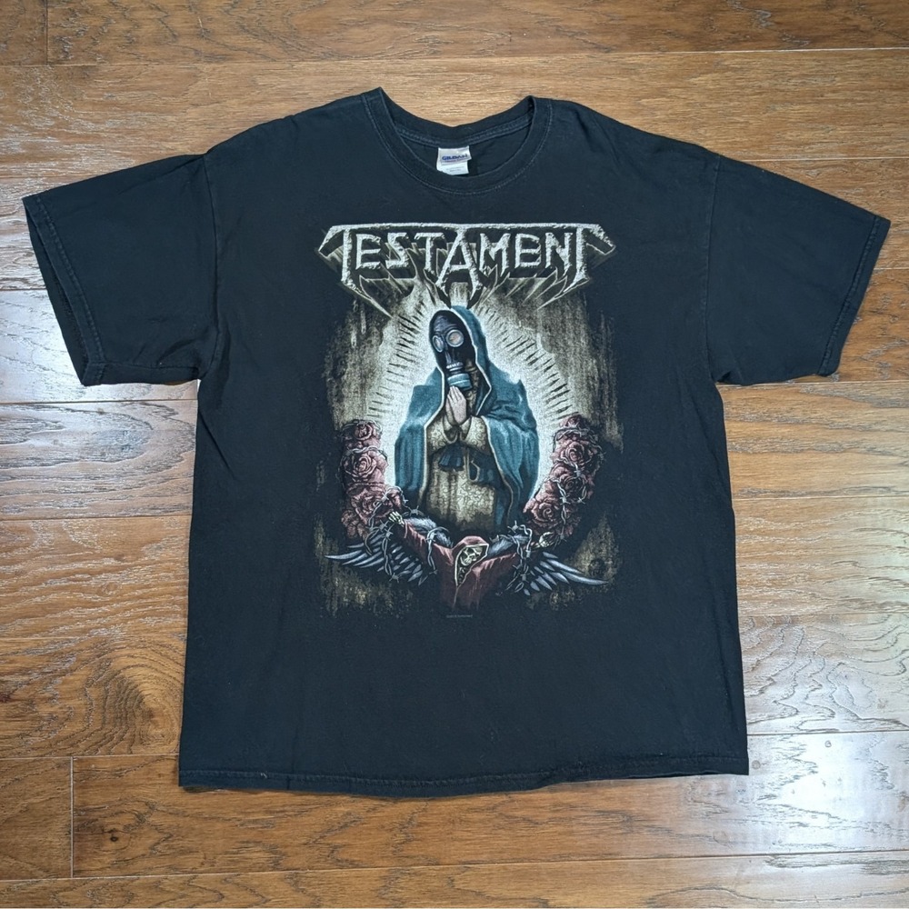 Testament 2010 Thrash Metal Band Tee Shirt Size Large (22x29) Black‎